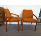 Pair Henning Kjaernulf Razor Blade Chairs